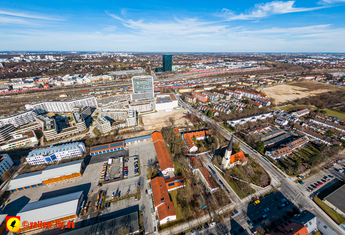 20.02.2023 - der Hachinger Bach zwischen Berg am Laim und Neuperlach
